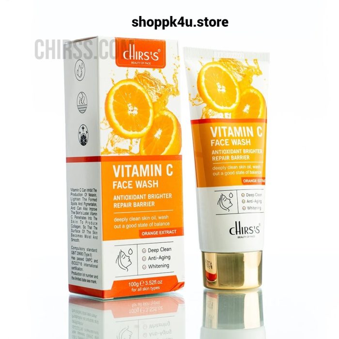 Chris's Vitamin C Antioxidant Face Wash - Brightening & Barrier Repair, 100g